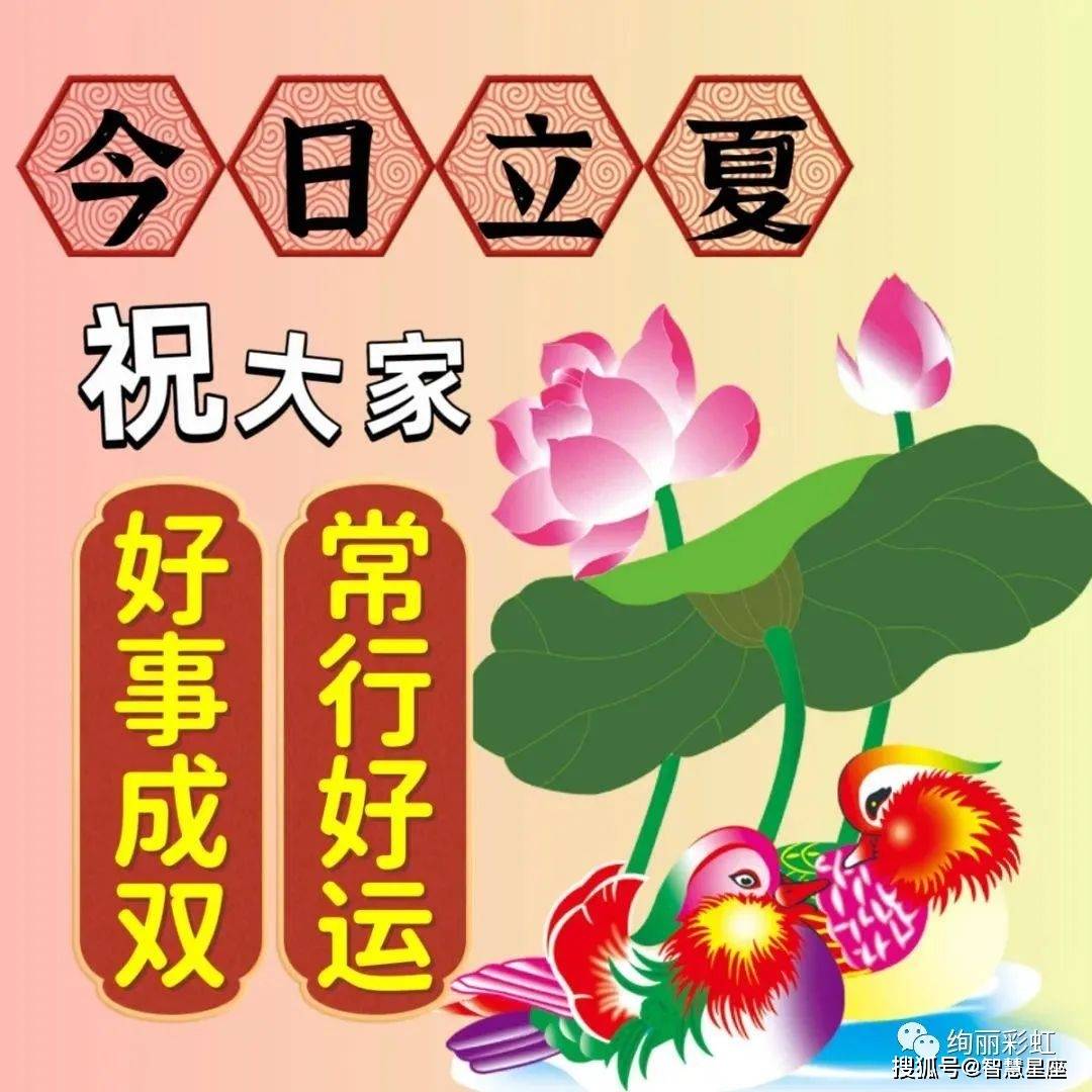 图片2023手机壁纸:2023最新立夏早上好祝福图片带字